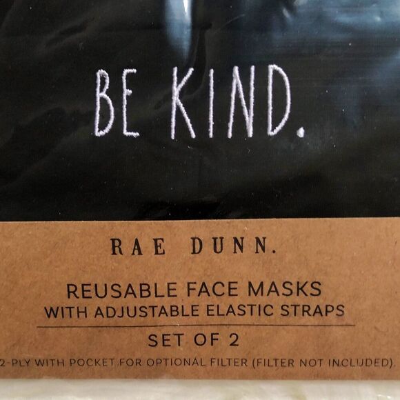 Rae Dunn Face Mask- SMILE. and BE KIND. - Picture 2 of 3